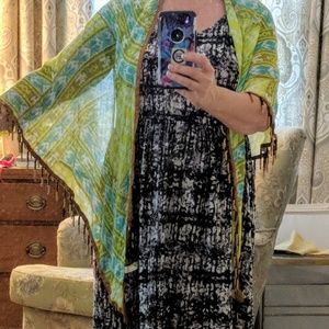 💕green and teal wrap with beads